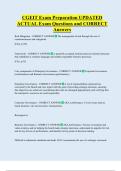 CGEIT Exam Preparation UPDATED   ACTUAL Exam Questions and CORRECT  Answers 