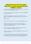 AWR-160-W Course Pre-test&colon; Attempt  UPDATED  ACTUAL Exam Questions and  CORRECT Answers