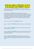 AWR 160- module 3 UPDATED  ACTUAL  Exam Questions and CORRECT Answers