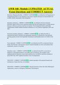 AWR 160- Module 2 UPDATED  ACTUAL  Exam Questions and CORRECT Answers 