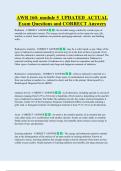 AWR 160- module 5  UPDATED  ACTUAL  Exam Questions and CORRECT Answers