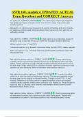 AWR 160- module 6 UPDATED  ACTUAL  Exam Questions and CORRECT Answers 