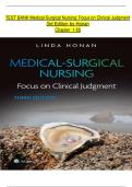 Test Bank for Medical-Surgical Nursing&colon; Focus on Clinical Judgment&comma; 3rd Edition by Linda Honan &period; All Chapters 1-55&comma; Latest Edition