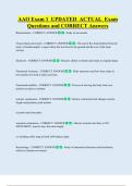 AAO Exam 1  UPDATED  ACTUAL  Exam  Questions and CORRECT Answers 