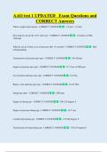 AAO test 1 UPDATED   Exam Questions and  CORRECT Answers 