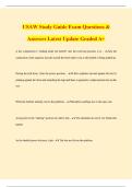 USAW Study Guide Exam Questions & Answers Latest Update Graded A&plus;