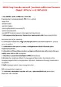 MRSO Prep Exam Review &ndash; Questions and Revised Answers &lpar;Rated 100&percnt; Correct&comma; 2025&sol;2026&rpar;