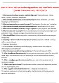 Biochem ACS Exam Review &ndash; Questions and Verified Answers &lpar;Rated 100&percnt; Correct&comma; 2025&sol;2026&rpar;
