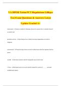 VA DPOR Tattoo PCT Regulations Lillique Test Exam Questions & Answers Latest Update Graded A&plus;
