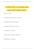 VA DPOR Tattoo Test Exam Questions & Answers Latest Update Graded A&plus;
