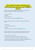 CFE&colon; Fraud Prevention and Deterrence  UPDATED Exam Questions and CORRECT   Answers