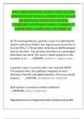RNC OB CERTIFICATION TEST EXAM  2025 NEWEST EXAM COMPLETE EXAM  QUESTIONS WITH DETAILED  VERIFIED ANSWERS &lpar;100&percnt; CORRECT  ANSWERS&rpar; &sol;ALREADY GRADED A&plus;