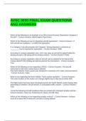 AVSC 3030 FINAL EXAM QUESTIONS AND ANSWERS