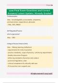 1200 &ndash; Final Exam Questions and Correct Answers &lpar;Latest Update&comma; Already Graded&rpar;