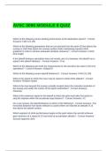 AVSC 3090 MODULE 8 QUIZ QUESTIONS AND ANSWERS