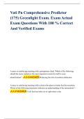 Vati Pn Comprehensive Predictor &lpar;175&rpar; Greenlight Exam&period; Exam Actual Exam Questions With 100 &percnt; Correct And Verified Exams