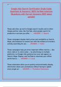 Google Ads Search Certification Study Guide 2025 &vert; Questions & Verified Answers