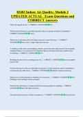 03403 Indoor Air Quality&colon; Module 2  UPDATED ACTUAL   Exam Questions and  CORRECT Answers 
