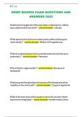 WHNP BOARDS EXAM QUESTIONS AND ANSWERS 2025