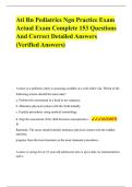 Ati Rn Pediatrics Ngn Practice Exam Actual Exam Complete 153 Questions And Correct Detailed Answers &lpar;Verified Answers&rpar;