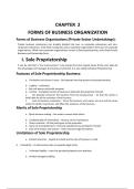 Class 11 Organisations of Business CBSE CH-2