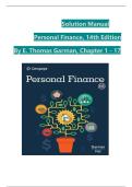 Solution Manual and Answer Guide for Personal Finance&comma; 14th Edition By &lpar;E&period; Thomas Garman&comma; 2024&rpar;LATEST EDITION