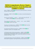 FSESCI Comprehensive Review Chapter 1  UPDATED ACTUAL  Exam Questions and  CORRECT Answers 