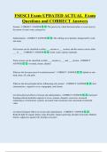 FSESCI   Bundled Exam Questions WITH  CORRECT Answers
