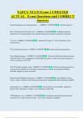 NAFCU NCCO Exam 1 UPDATED  ACTUAL   Exam Questions and CORRECT  Answers