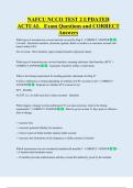 NAFCU NCCO TEST 2 UPDATED  ACTUAL   Exam Questions and CORRECT  Answers 