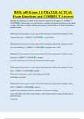 BIOL 600 Exam 1 UPDATED ACTUAL  Exam Questions and CORRECT Answers