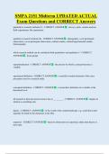 SMPA 2151 Midterm UPDATED ACTUAL    Exam Questions and CORRECT Answers