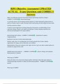 D291 Objective Assessment UPDATED  ACTUAL   Exam Questions and CORRECT  Answers 