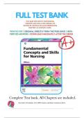 TEST BANK FOR FUNDAMENTAL CONCEPTS AND SKILLS FOR NURSING 6TH EDITION WILLIAMS-ALL CHAPTERS- QUESTIONS AND ANSWERS GRADED A&plus;