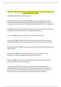 WGU C857 - Software Quality Assurance &lpar;definitions&rpar; Questions with Correct Answers &vert; New  Update 100&percnt; Solved &lpar;A&plus; Grade&rpar; 