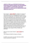 ANOVA CNSL 503 NEWEST EXAM 2025 WITH MULTIPLE CHOICE OF QUESTIONS AND CORRECT ANSWERS ALREADY GRADED A&plus; AND 100&percnt; GUARANTEE PASS &lpar;BRAND NEW&excl;&excl;&excl;&excl;&excl;&rpar;