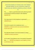 AVIXA RECOGNIZED AV TECHNOLOGIST TEST NEWEST 2025&sol;2026 NEWEST ACTUAL EXAM WITH COMPLETE QUESTIONS AND VERIFIED ANSWERS &vert;ALREADY GRADED A&plus;&vert;