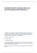 Students With Disabilities CST NYSTCE &lpar;060&rpar; exam graded a&plus;