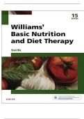 Test Bank For Williams' Basic Nutrition and Diet Therapy 15th Edition by Staci Nix McIntosh