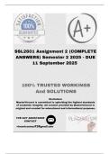 SSL2601 Assignment 2 &lpar;COMPLETE ANSWERS&rpar; Semester 2 2025 - DUE 11 September 2025 &semi; 100&percnt; correct solutions and explanations&period; 