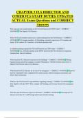CHAPTER 3 FLS DIRECTOR AND  OTHER FLS STAFF DUTIES UPDATED  ACTUAL Exam Questions and CORRECT  Answers