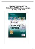 Test Bank For Advanced Pharmacology for Prescribers 1st Edition Luu Kayingo complete guide with rationale&colon;LATEST EDITION&lpar;2025&rpar;