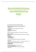 TEST BANK - Dawn Lee Garzon&comma; Burns&rsquo; Pediatric Primary Care 7th Edition By Starr&comma; Brady&comma; Gaylord&comma; Driessnack&comma; Duderstadt All Chapters 1 - 46&comma; Complete Newest Version