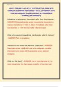 ABSITE TRAUMA EXAM LATEST 2025&sol;2026 ACTUAL EXAM WITH  COMPLETE QUESTIONS AND CORRECT DETAILED ANSWERS &lpar;100&percnt;  VERIFIED ANSWERS&rpar; &vert;ALREADY GRADED A&plus;&vert; &vert;&vert;PROFESSOR  VERIFIED&vert;&vert; &vert;&vert;BRANDNEW&excl;&excl;&excl;&vert;&vert; 