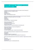 ASREB National Test A-5 Questions and Answers 2025