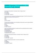 ASREB Session 12 Questions and Answers Fully Solved
