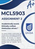 MCL5903 ASSIGNMENT 2 2025  &ast;COMPLETE ANSWERS&ast; DUE DATE 5 SEPTEMBER 2025 &lpar;BEST ANSWERS FOR THIS ASSIGNMENT&rpar;