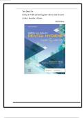 Test Bank For Darby & Walsh Dental Hygiene&colon; Theory and Practice 6th Edition By&comma; Jennifer A Pieren