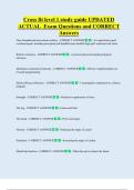 Cross fit level 1 study guide UPDATED  ACTUAL  Exam Questions and CORRECT  Answers 