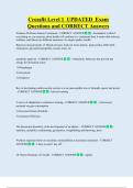 Cross fit Bundled Exam Questions WITH  CORRECT Answers